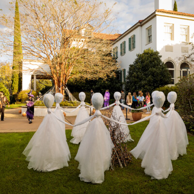 Courtyard at Halloween